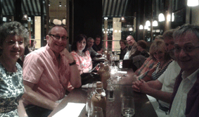 GPC staff & friends at supper.